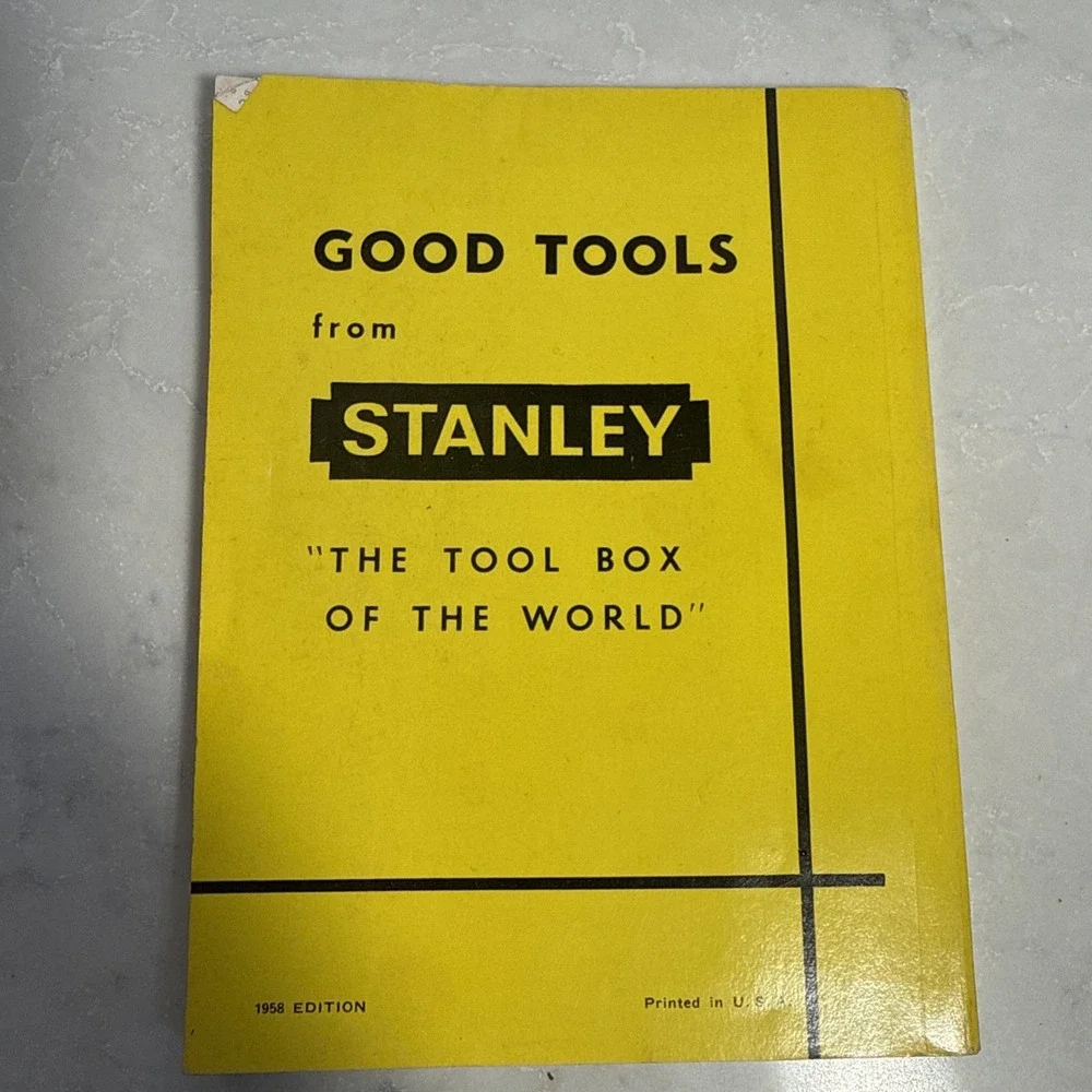 Stanley Tools Catalog No. 34 Vintage 1958 Edition PB Paperback EXCELLENT